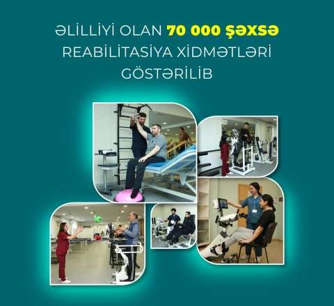Birinci yarımildə əlilliyi olan 70 min şəxsə reabilitasiya xidmətləri göstərilib 