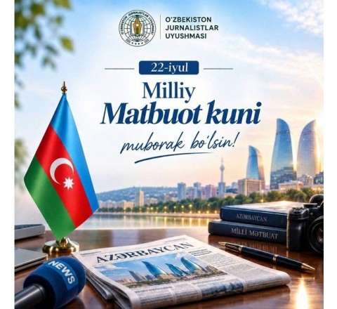 Özbəkistan Jurnalistlər Birliyinin sədri azərbaycanlı həmkarını təbrik etdi - FOTO