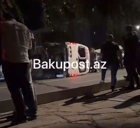 Naxçıvanda dəhşətli qəza: Təcili yardım maşını aşdı - VİDEO 