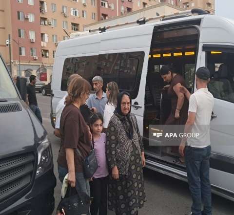 Xankəndiyə növbəti köç karvanı yola salınıb - FOTO