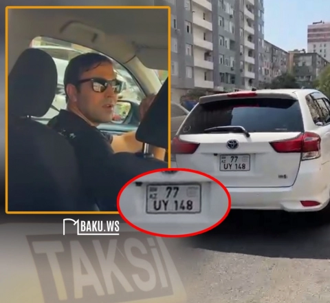 Taksi sürücüsü uşaqlı sərnişini yarı yolda düşürdü - VİDEO