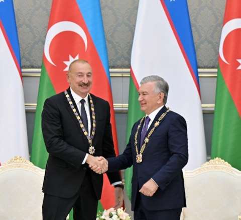 Prezidentlərin təltifolunma mərasimi keçirildi  - FOTOLAR