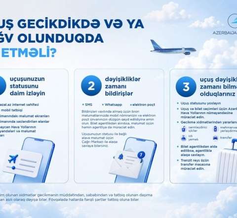 Uçuşunuz gecikir və ya ləğv edilib? 