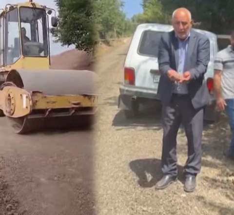 25 min manata yaxın pul yığıb yol çəkdirdilər, üç günə dağıldı - Sakinlərdən  ŞİKAYƏT/VİDEO