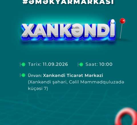 Xankəndidə növbəti əmək yarmarkası olacaq, 200-ə yaxın vakansiya təqdim ediləcək 