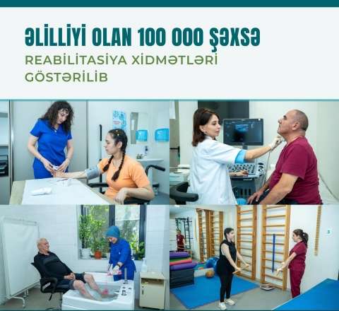 Yanvar-avqust aylarında əlilliyi olan 100 min şəxsə reabilitasiya xidmətləri göstərilib 