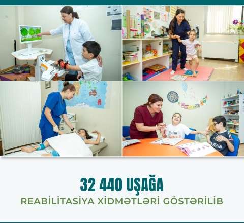 Yanvar-avqust aylarında 32440 uşağa reabilitasiya xidmətləri göstərilib 