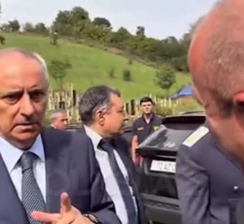 İcra başçısı məmuru qəbiristanlıqda danladı - VİDEO 