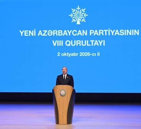 YAP-ın VIII Qurultayı keçirilir, İlham Əliyev çıxış edir 