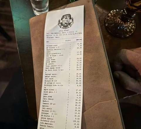 Bakıda restoranda şok hesab: 10 nəfərə 1236 manat 