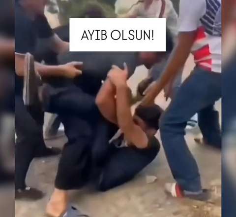 Azərbaycanda gənc oğlanı təkləyib döydülər – Video sosial şəbəkələri çalxaladı