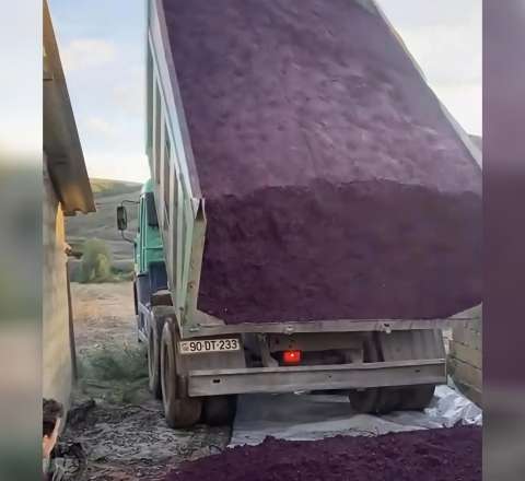 Yük maşını ilə daşınan sumağın yerə boşaldılması iddiasına  RƏSMİ AÇIQLAMA