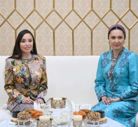 Leyla Əliyeva Türkmənistanda səfərdədir - FOTO 