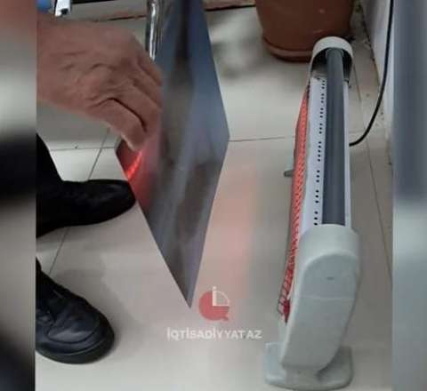 Bakıda poliklinikada rentgen plyonkası elektrik plitəsi ilə qurudulur? -  FOTO