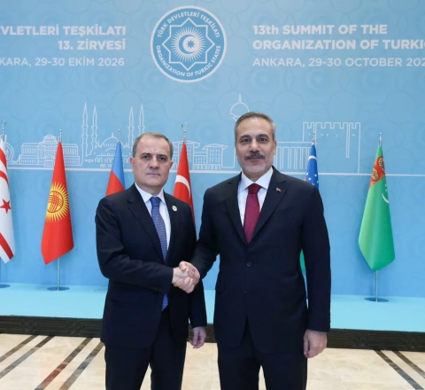 Hakan Fidan Ceyhun Bayramovla görüşdü 