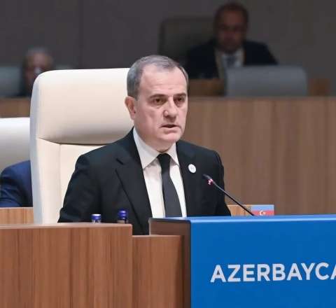 Ceyhun Bayramov TDT sammitində çıxış etdi 