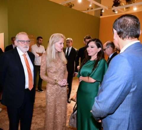 Leyla və Alyona Əliyevalar açılış mərasimində - FOTO