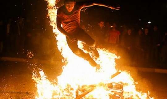 Mingəçevirdə bayram tonqalı yanğına səbəb oldu 