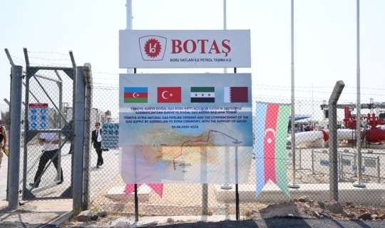 Bu gün Azərbaycan qazı Suriyaya nəql ediləcək 