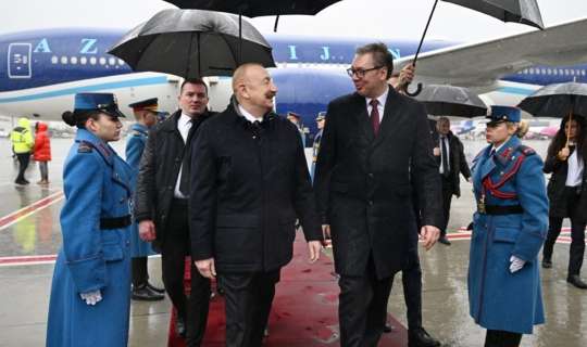 Prezidentin Serbiya səfərindən - Video 