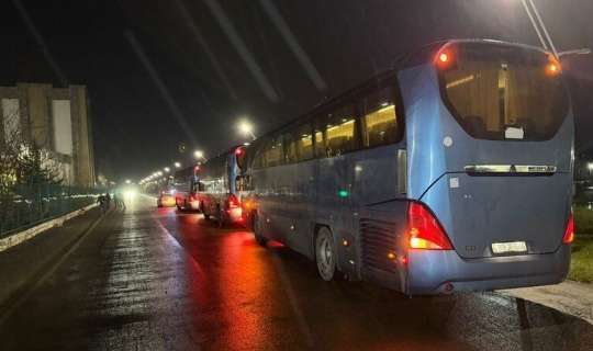 Astara sərhədində təxliyə üçün avtobuslar hazır vəziyyətə gətirildi - FOTO 