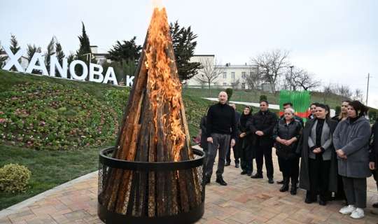 İlham Əliyevin Xanoba sakinləri ilə görüşündən görüntülər - VİDEO 