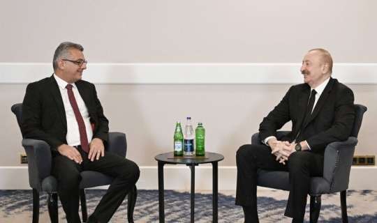 İlham Əliyev Antalyada Şimali Kipr Prezidenti ilə görüşü oldu - FOTO