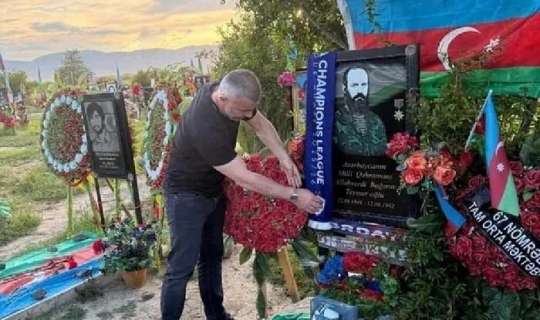 Qurbanov Allahverdi Bağırovun məzarını ziyarət etdi - FOTO 