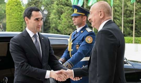 Berdiməhəmmədovun rəsmi qarşılanma mərasimi oldu  - FOTO