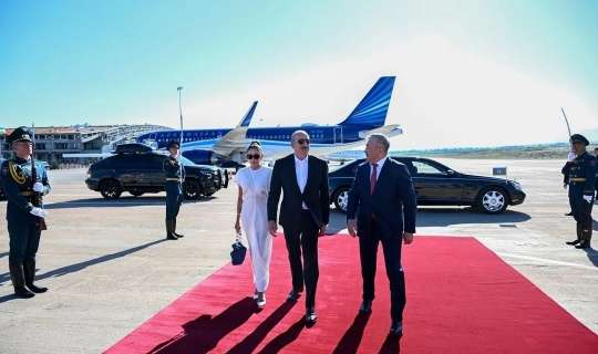 Prezident Qırğızıstan səfərindən videoçarx paylaşdı 