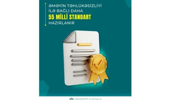 Əməyin təhlükəsizliyi ilə bağlı daha 55 milli standart hazırlanır 