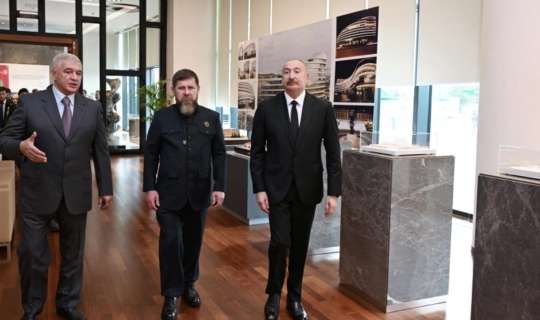 İlham Əliyev və Ramzan Kadırov "Bakı Ağ Şəhər"də olublar - FOTO 