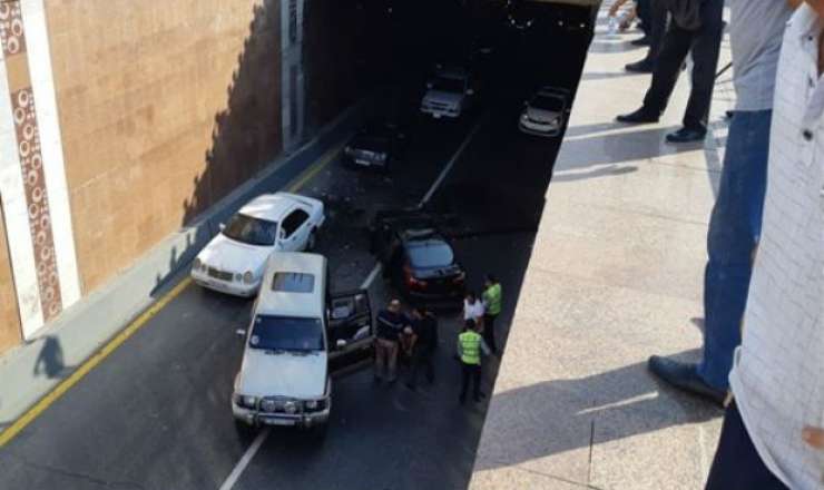 Bakıda tuneldə ağır qəza - VİDEO 