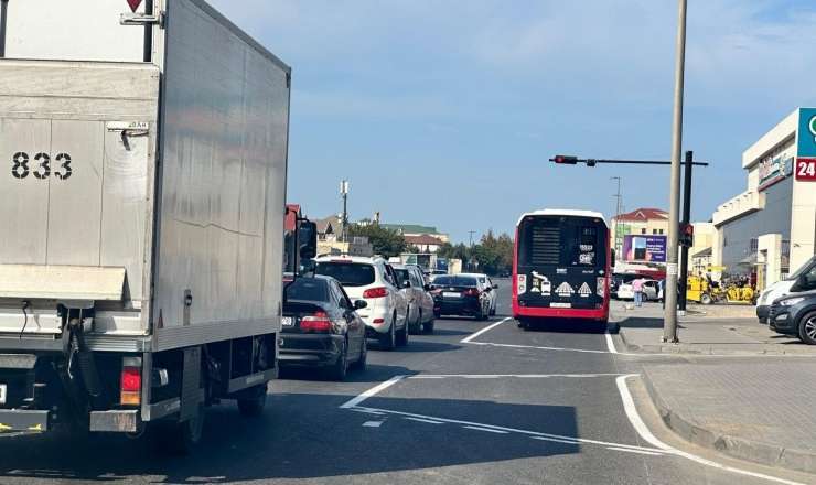 Zabrat yoluna da avtobus zolağı çəkildi - FOTO 