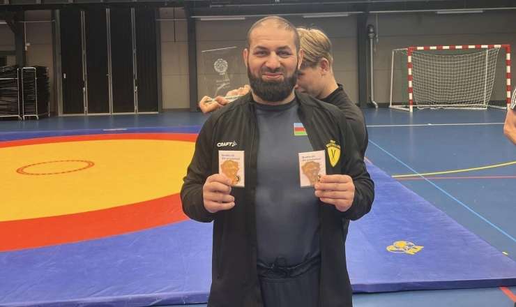 Mamed Süleymanov İsveçdə ikiqat çempion oldu - FOTO 
