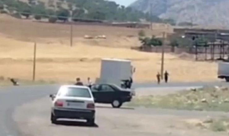 İranda İsrail dronlarını daşıyan maşını saxlanıldı - VİDEO
