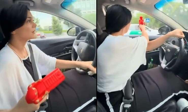 Tanınmış tiktoker qaydaları kobudcasına pozdu  - VİDEO