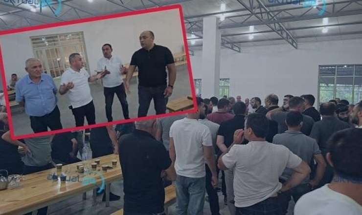 Deputat seçiciyə çaynik atdı -  VİDEO