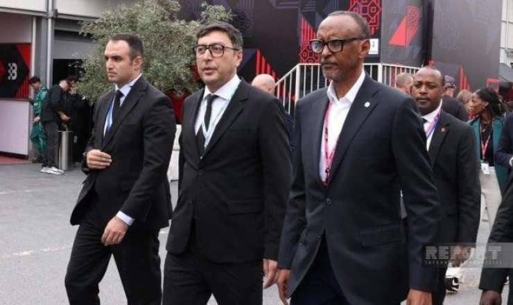 Ruanda Prezidenti Bakıdakı "Formula 1" yarışını izləyəcək - FOTO 