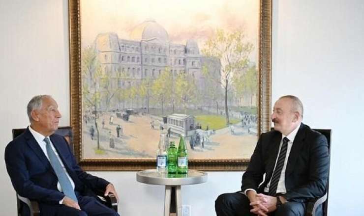 İlham Əliyev Portuqaliya prezidenti ilə görüşdü 