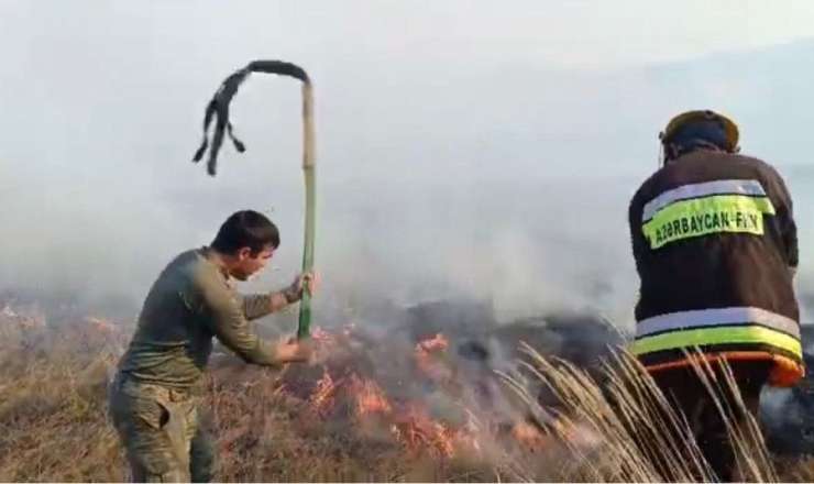 Gədəbəy dağlarında yanğın – VİDEO 