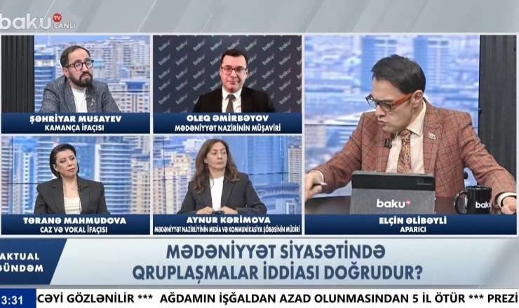 Mədəniyyət Nazirliyinin rəsmisi efirdə susduruldu: Qurum nə üçün hədəf alınır? 