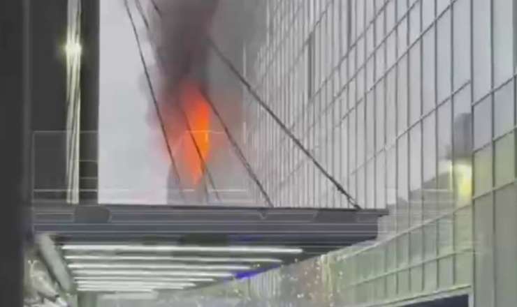 Moskvada güclü yanğın – “Varşavskaya Plaza”nı söndürə bilmirlər – VİDEO 