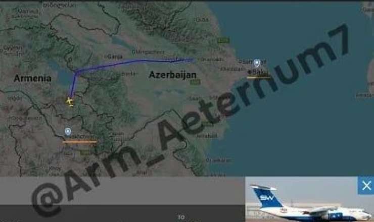 Azərbaycan yük təyyarələri Ermənistan səmasında... - Foto 
