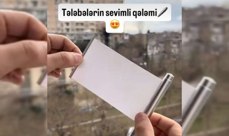 “Sehrli qələm” – İmtahan nəzarətçilərinin yeni problemi – VİDEO 