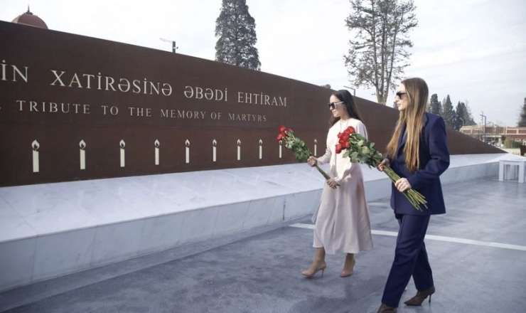 Leyla Əliyeva və Alena Əliyeva Gəncədə - FOTO 