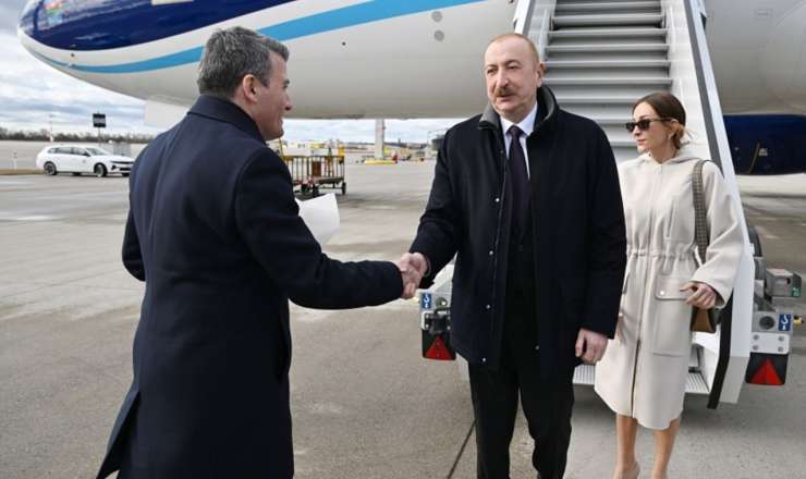 Prezidentlə xanımı Almaniyadadır - FOTO 