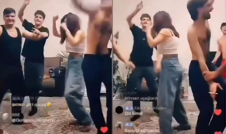 İçkili gənclərin VİDEOsu mübahisə yaratdı 