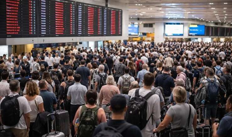 Dubay aeroportunda rekord: Hamı qaçır - VİDEO