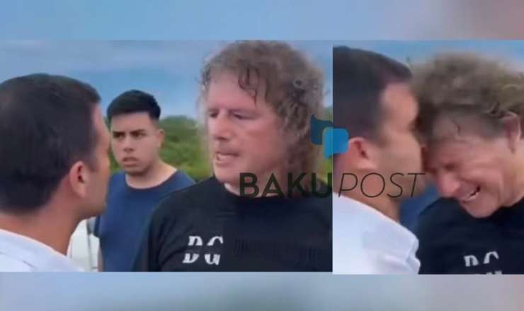 Yardım paylayan deputatı döydü - VİDEO